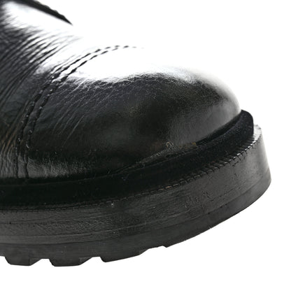 Chanel Shiny Calfskin Velvet Pearl Combat Short Boots 40 Black 13 of 13