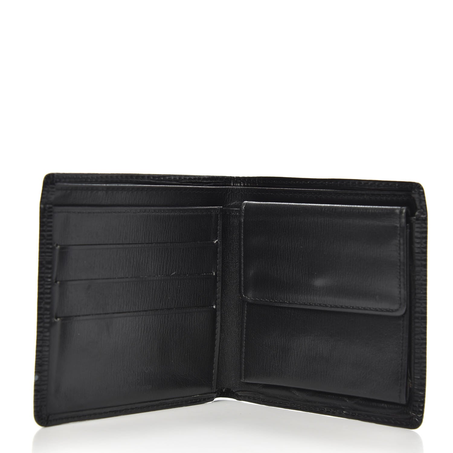 Louis Vuitton Epi Porte-Billets Cartes Credit Monnaie Wallet Black 5 of 12