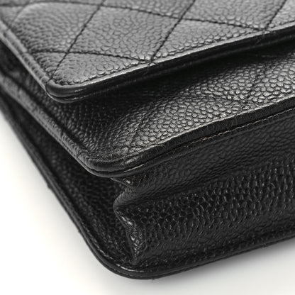 Chanel Caviar Quilted Wallet On Chain WOC Black 8 of 10