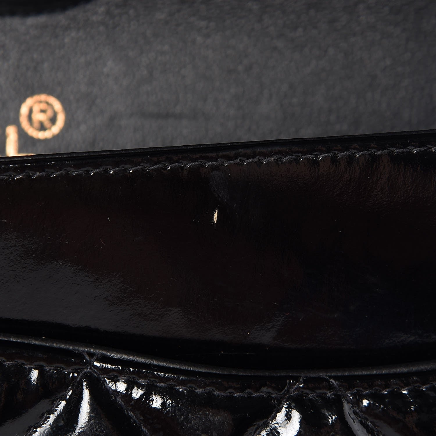 Chanel Patent Quilted Medium Double Flap Black 9 of 18