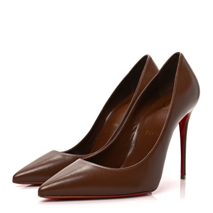 Christian Louboutin Nappa Kate 100 Pumps 38.5 Nude 6 3 of 8