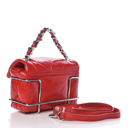 Alexander Wang Calfskin Quilted Halo Xbody Bag Red 4 of 11
