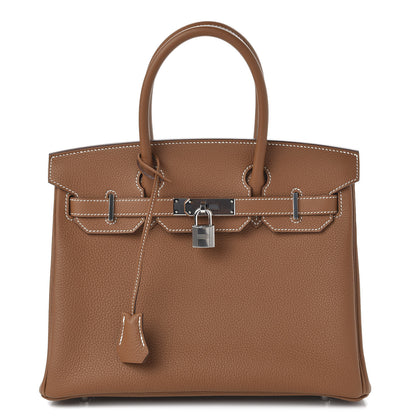 Hermes Togo Birkin 30 Gold 1 of 11