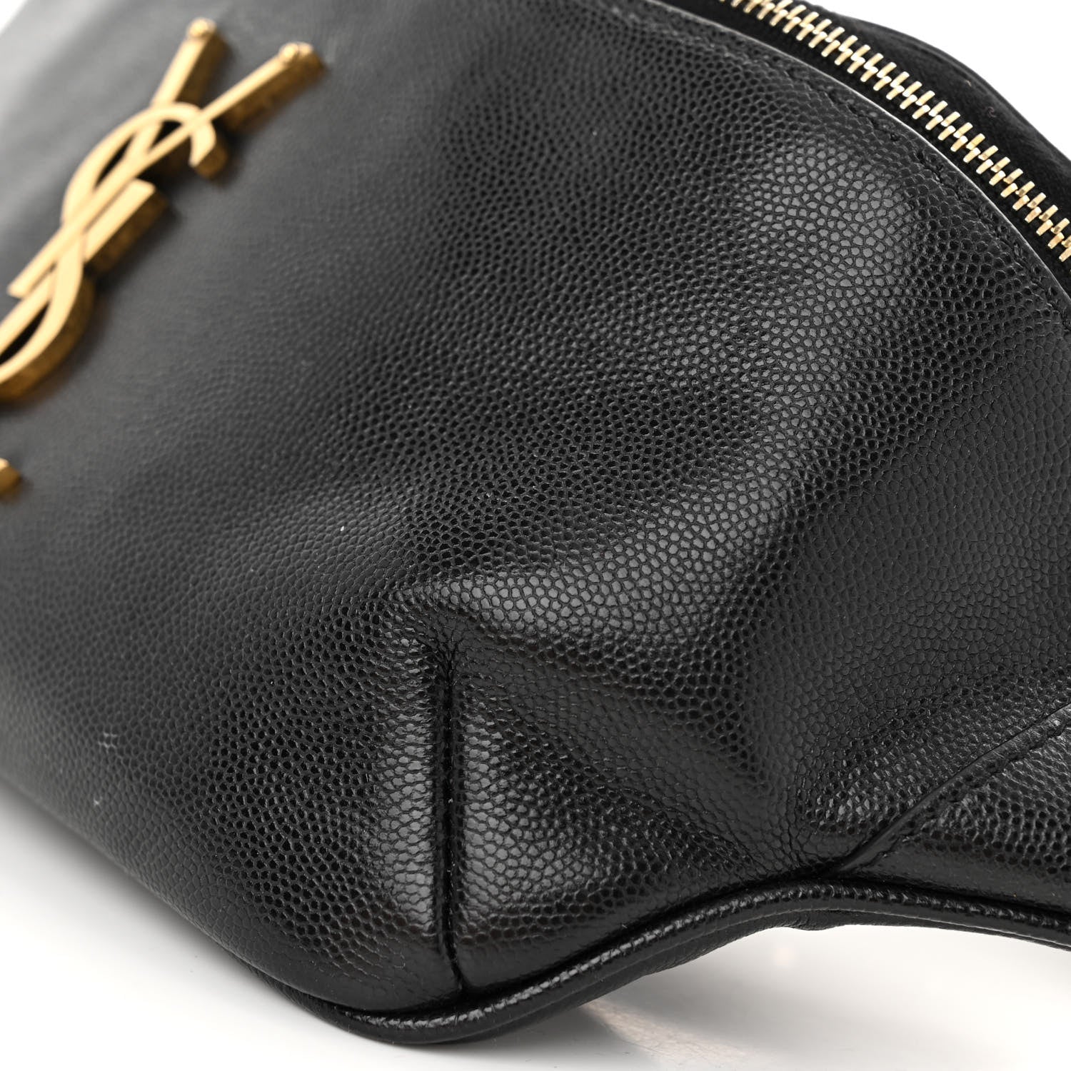 Saint Laurent Grain De Poudre Monogram Belt Bag Black 10 of 11