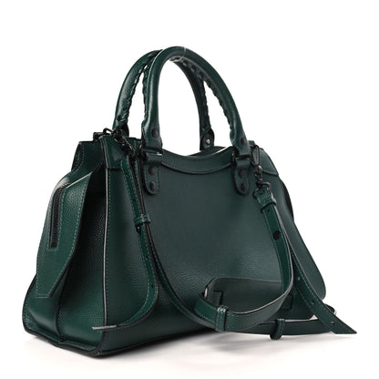 Balenciaga Grained Calfskin Neo Classic Matte Black Hardware S City Forest Green 3 of 9