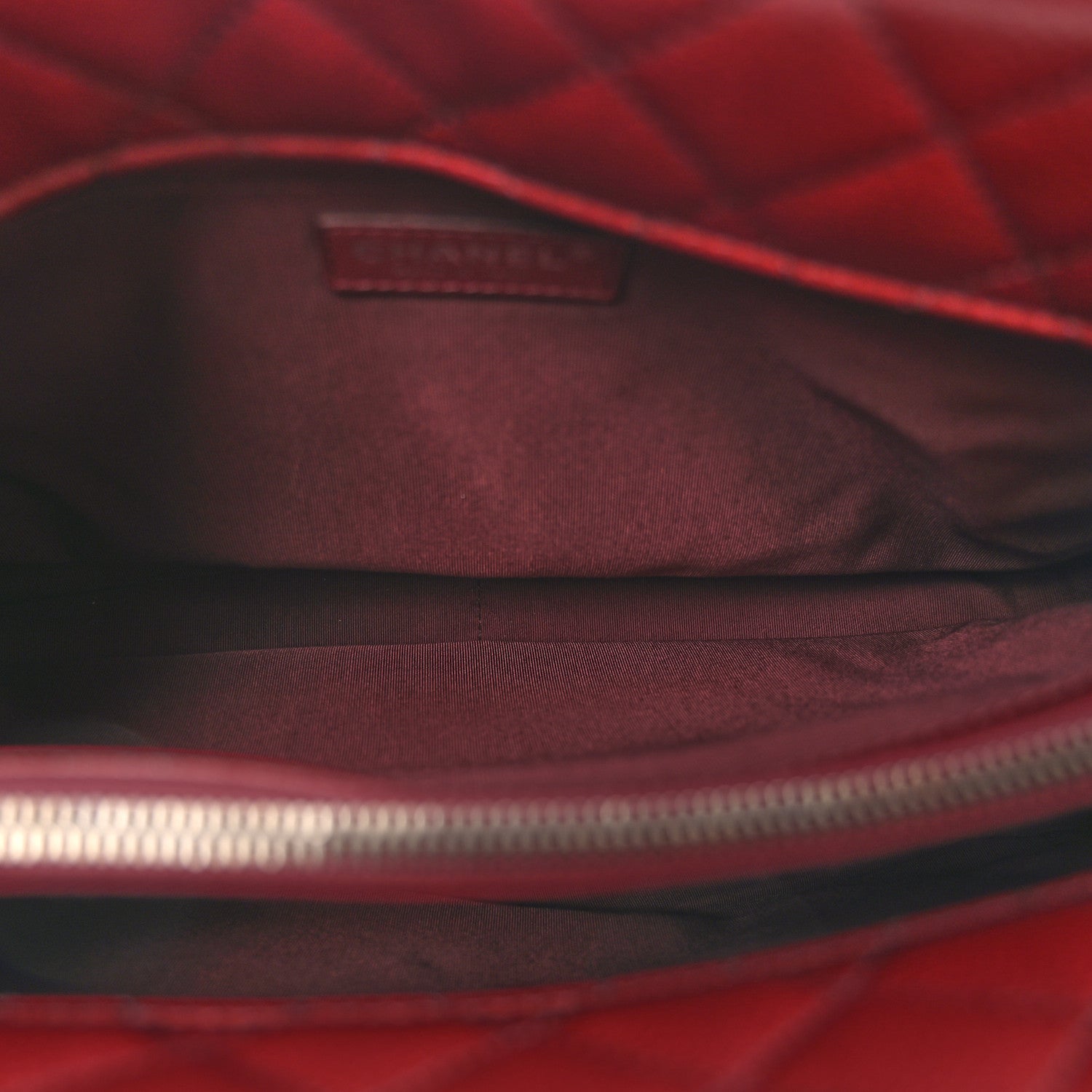 Chanel Caviar Quilted City Shopping Tote Dark Red 5 of 14