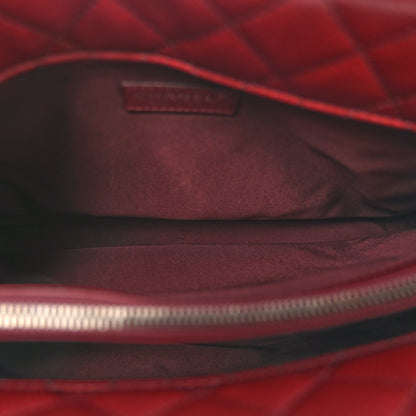 Chanel Caviar Quilted City Shopping Tote Dark Red 5 of 14