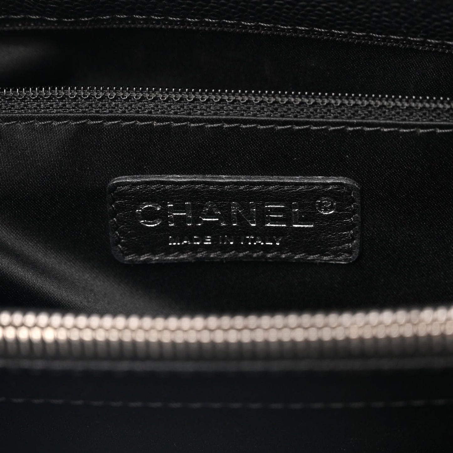 Caviar Quilted Grand Shopping Tote GST Black