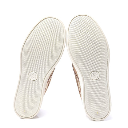 Gucci X MLB GG Monogram NY Yankees Embroidered Mens Slip On Sneakers 6 Beige Ruggine Rust 9 of 13