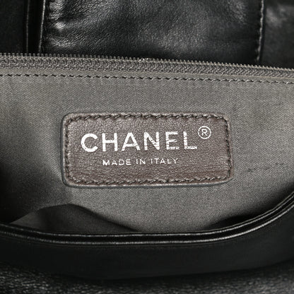 Chanel Calfskin Modern Chain Rhodoid Flap Black 6 of 9