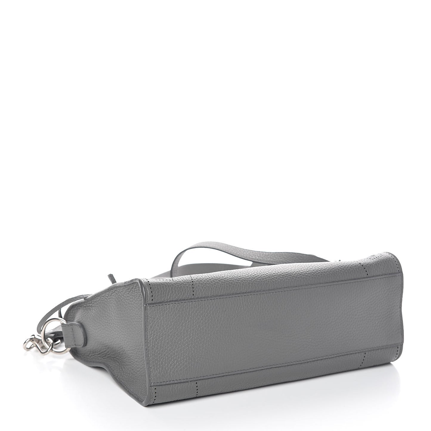 Veau Grana Perforated Blackout Hardware S City Gris Acier