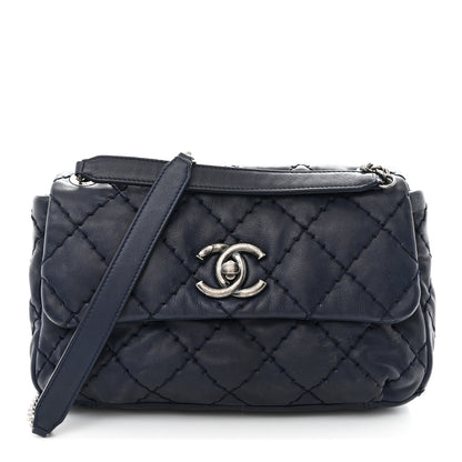 Chanel Calfskin Love Me Tender Flap Navy 1 of 11