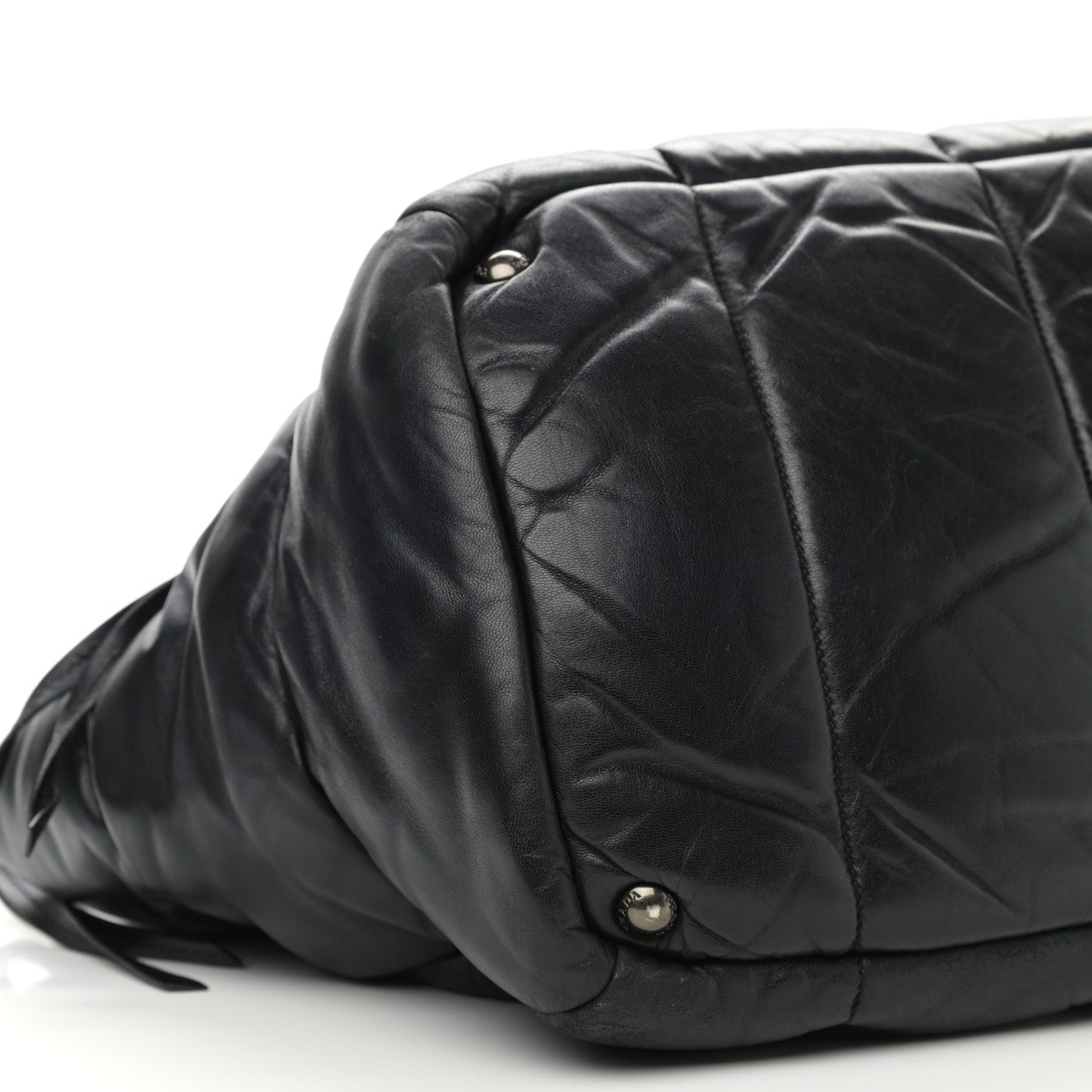 Prada Nappa Bomber Tote Black 8 of 9