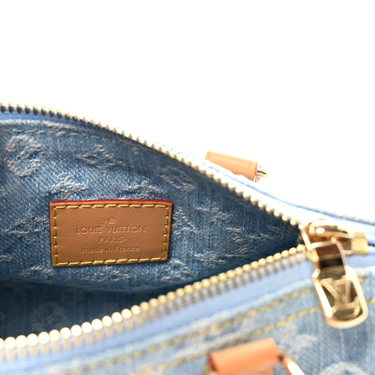 Louis Vuitton Monogram Denim Nano Speedy Sky Blue 6 of 9