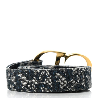 Christian Dior Monogram CD Belt 80 Blue 2 of 4