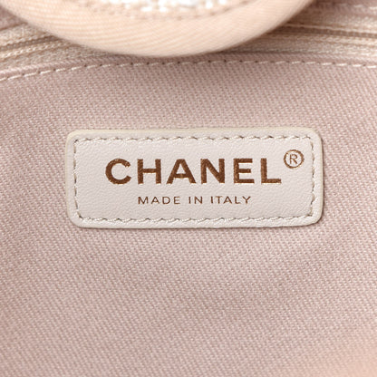 Chanel Canvas Large Deauville Tote Light Beige 7 of 8