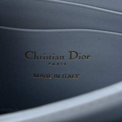 Christian Dior Lambskin Cannage Mini My Dior Top Handle Clutch Cloud Blue 6 of 11