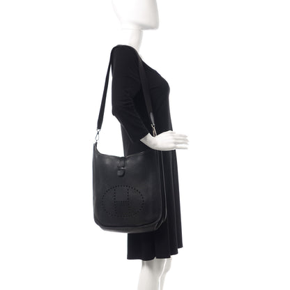 Hermes Taurillon Clemence Evelyne II GM Black 2 of 16