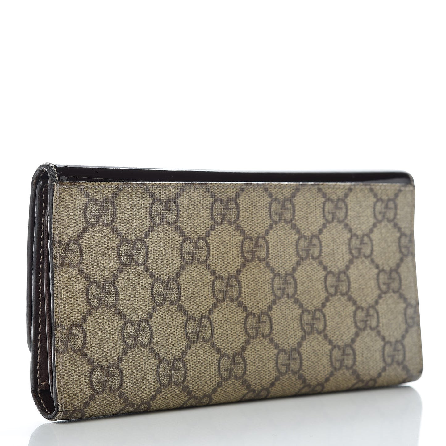 Patent Monogram Continental Wallet Brown