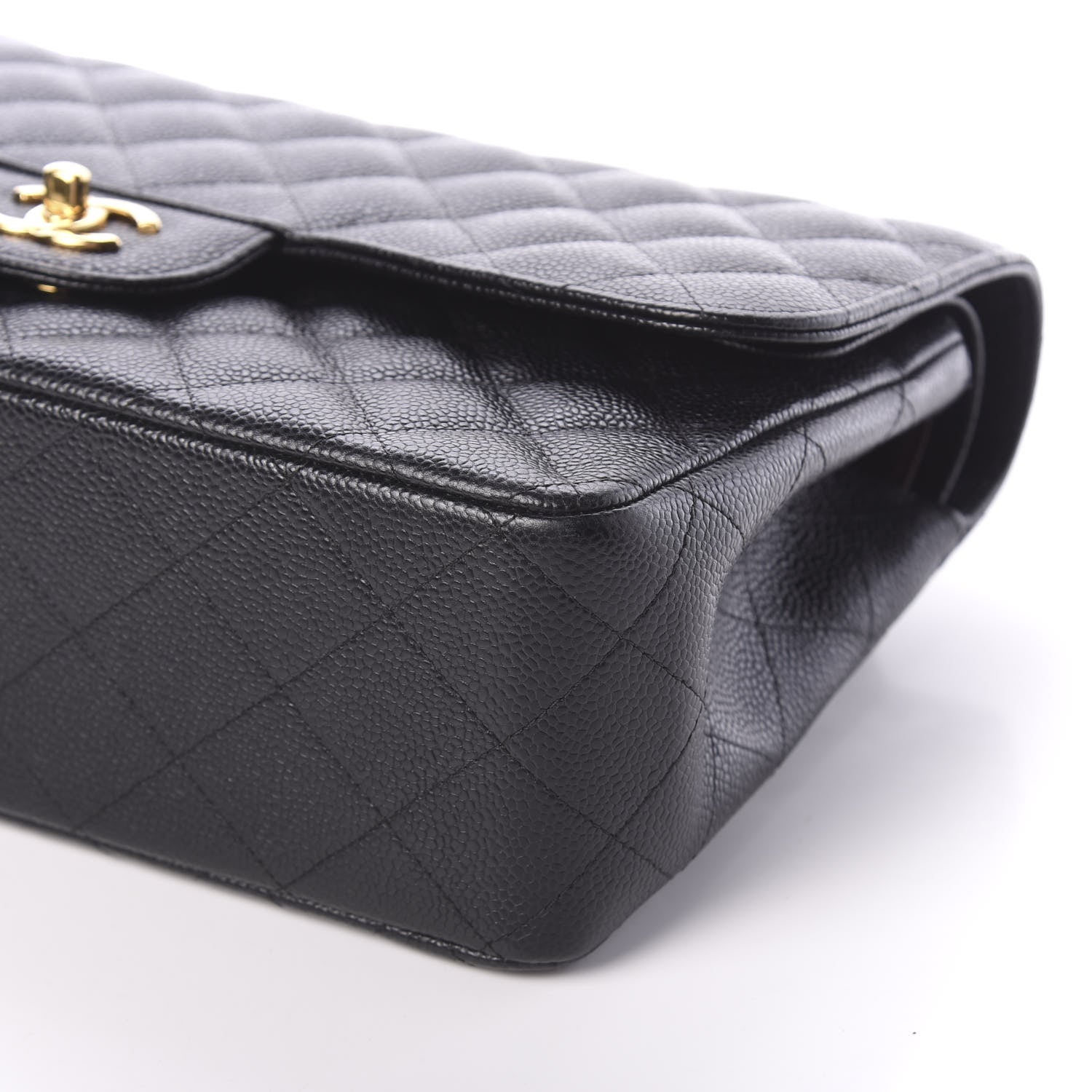 Chanel Caviar Quilted Jumbo Double Flap Black 10 of 10