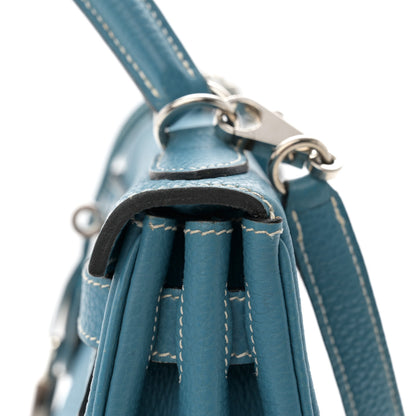 Hermes Togo Kelly Retourne 28 Blue Jean 12 of 14