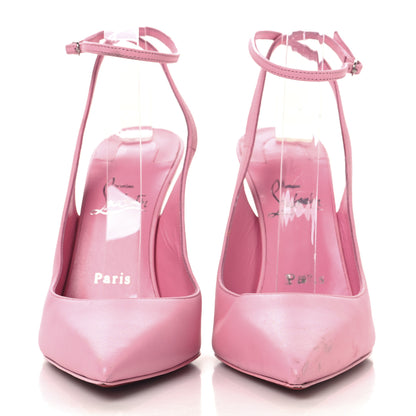Christian Louboutin Calfskin Condora Sling 100 Pumps 38.5 Pink 3 of 11