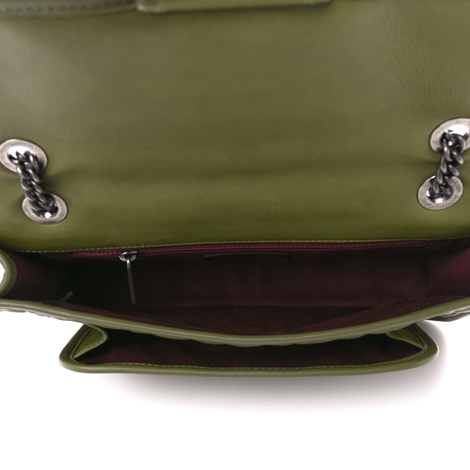 Chanel Calfskin Quilted Medium Casual Riviera Flap Green 5 of 11
