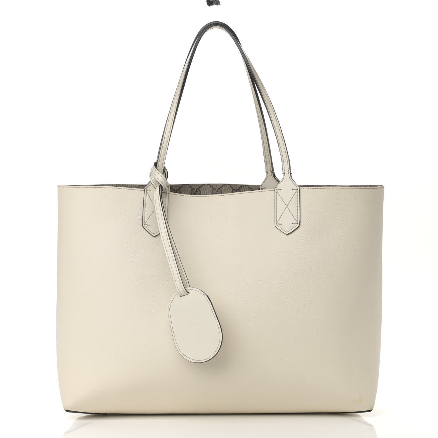 Gucci GG Supreme Monogram Medium Reversible Tote Beige White 5 of 27