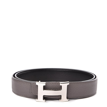 Hermes Box Togo 32mm H Belt 90 Black Etain 1 of 7