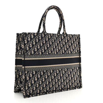 Christian Dior Oblique Large Book Tote Blue Multicolor 3 of 8
