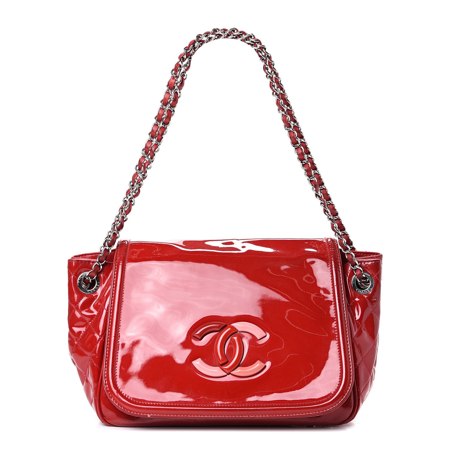 Vinyl CC Lipstick Accordion Flap Red
