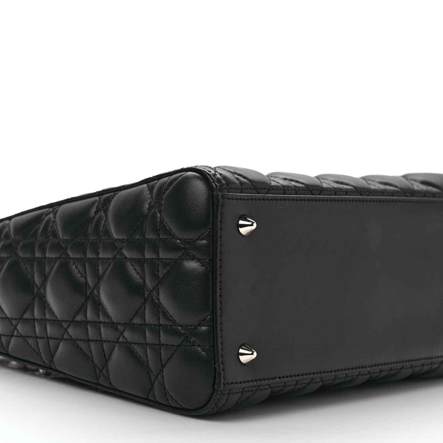 Lambskin Cannage Medium Lady Dior Black