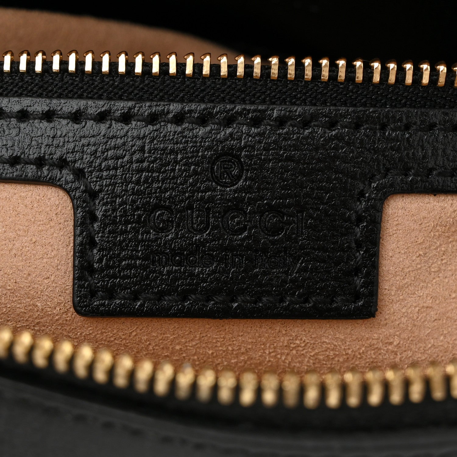 Gucci Textured Calfskin Small Horsebit 1955 Shoulder Bag Black 6 of 10