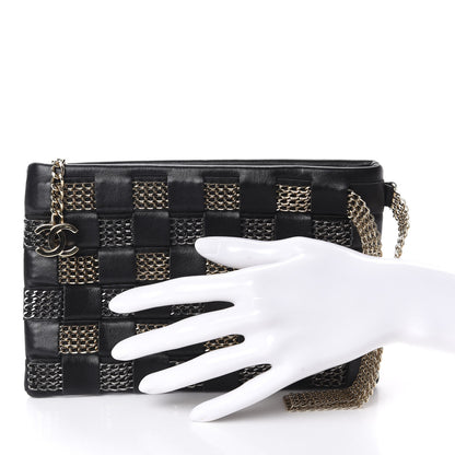 Chanel Lambskin Chain Wristlet Black 2 of 7