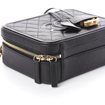 Chanel Caviar Quilted Medium CC Filigree Vanity Case Black 7 of 8