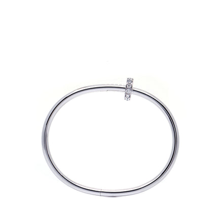 Cartier 18K White Gold Diamond Juste Un Clou Bracelet 17 4 of 8