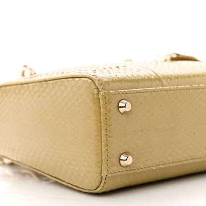 Christian Dior Snakeskin Mini Lady Dior Beige 9 of 11