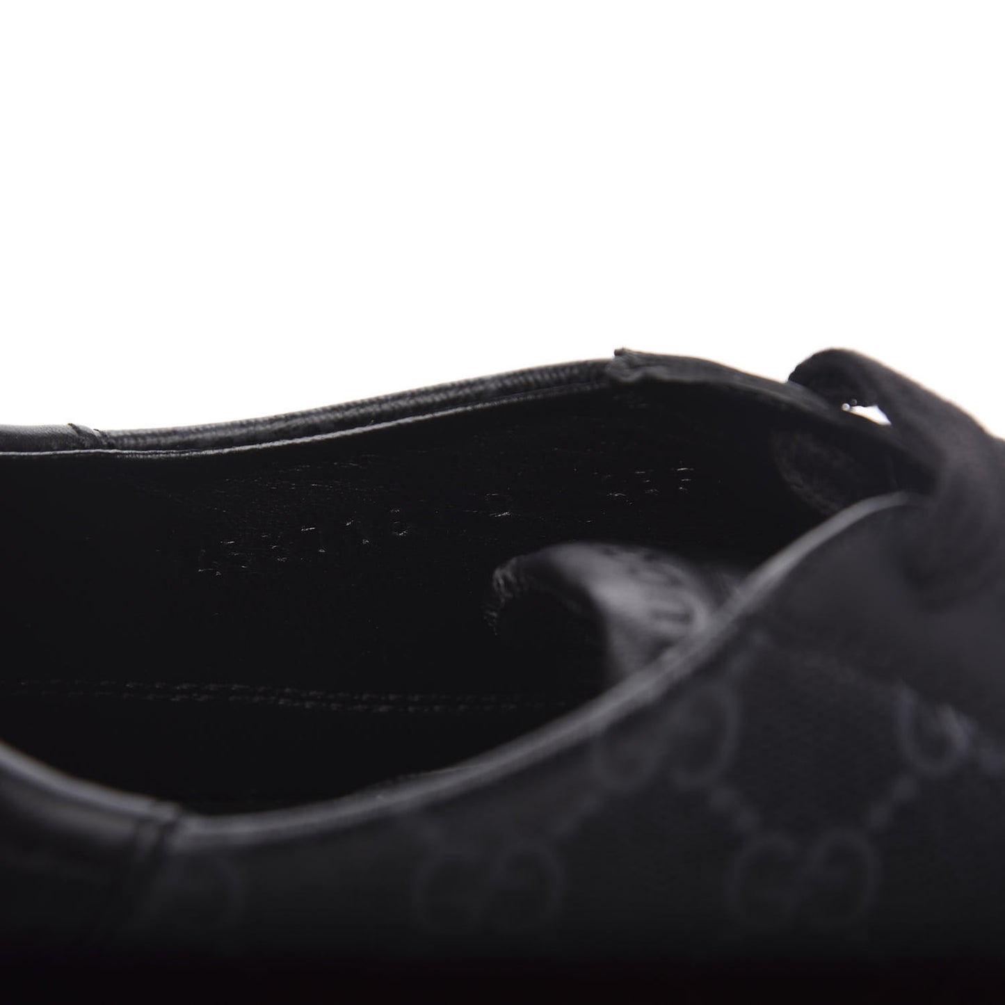 GG Supreme Monogram Mens Sneakers 8 Black