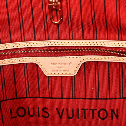 Louis Vuitton Monogram Inside Out Neverfull Bandouliere MM Rouge Sari 6 of 10