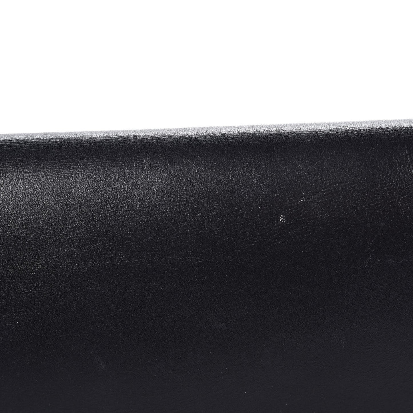 Calfskin Diagonal Clutch Black