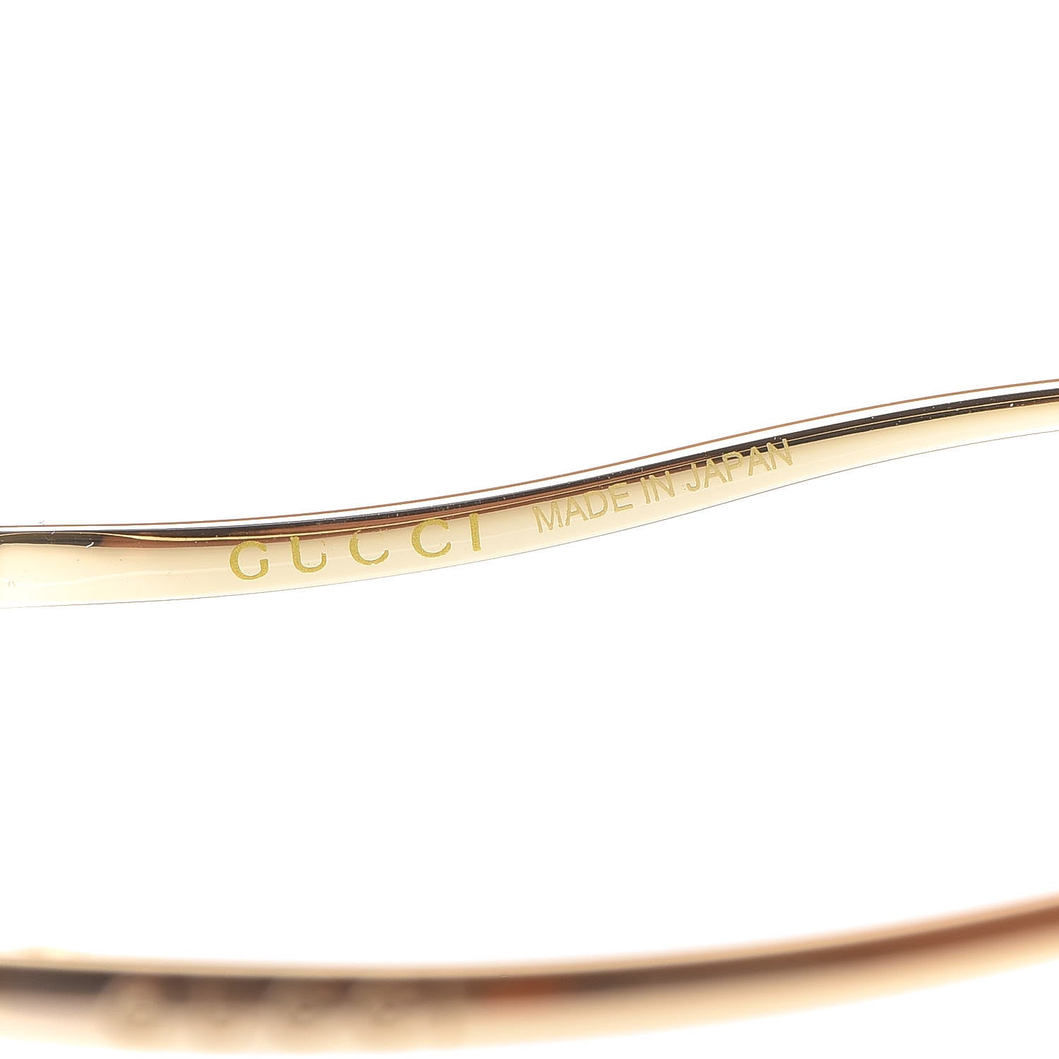 Gucci Rimless Sunglasses GG0352S Gold 6 of 7