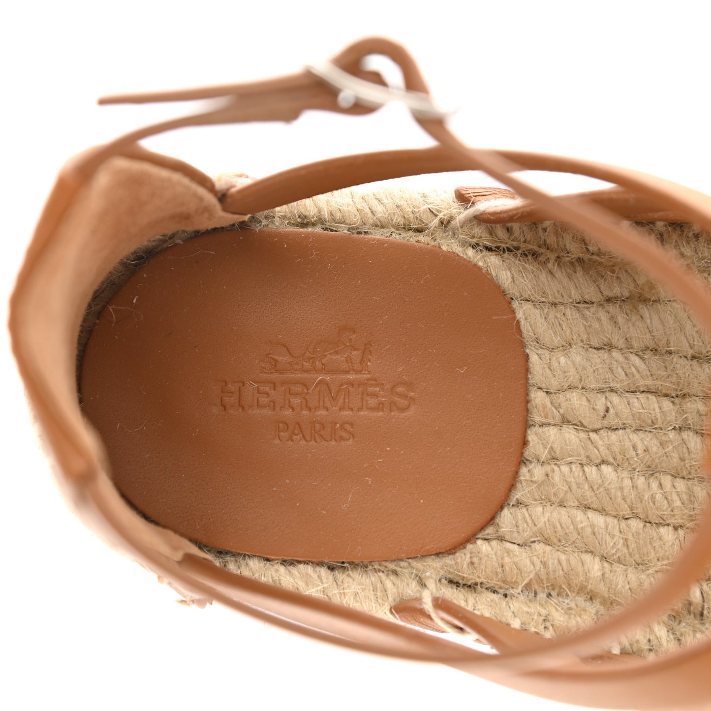 Calfskin Costanza Espadrille Sandals 36 Beige Dore