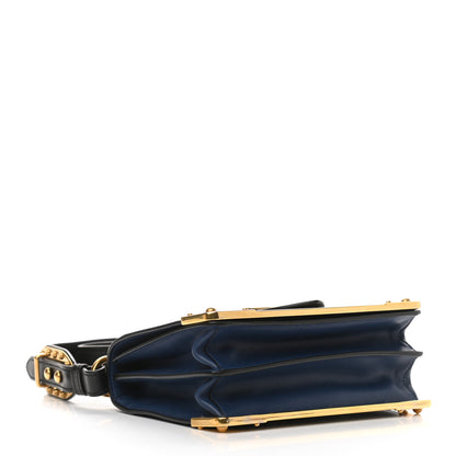 Prada City Calf Saffiano Cahier Bag Bluette Black 3 of 9