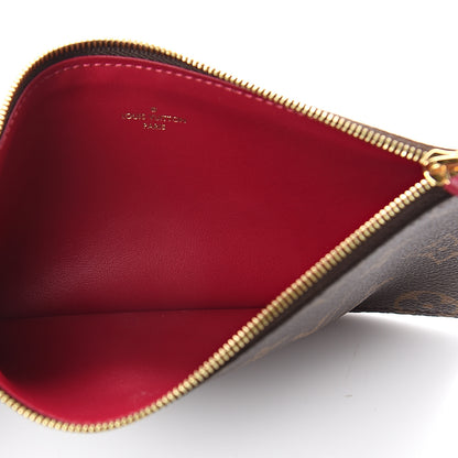 Louis Vuitton Monogram Felicie Chain Wallet Zippered Insert Fuchsia 4 of 5