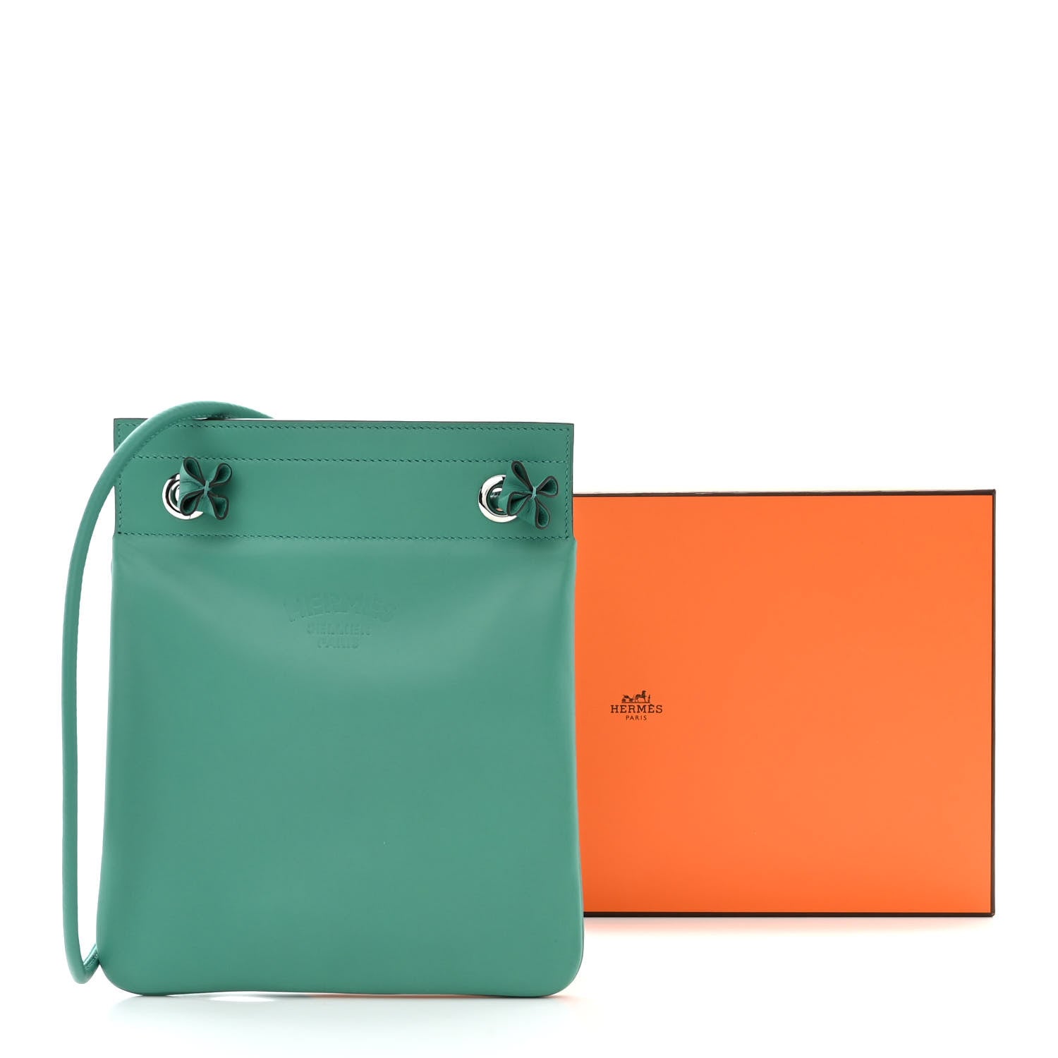 Hermes Milo Lambskin Swift Mini Aline Vert Verone 11 of 11