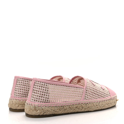 Chanel Mesh Lambskin CC Espadrilles 41 Light Pink Beige 4 of 9