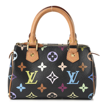 Louis Vuitton Monogram Multicolor Mini Sac HL Speedy Black 1 of 8
