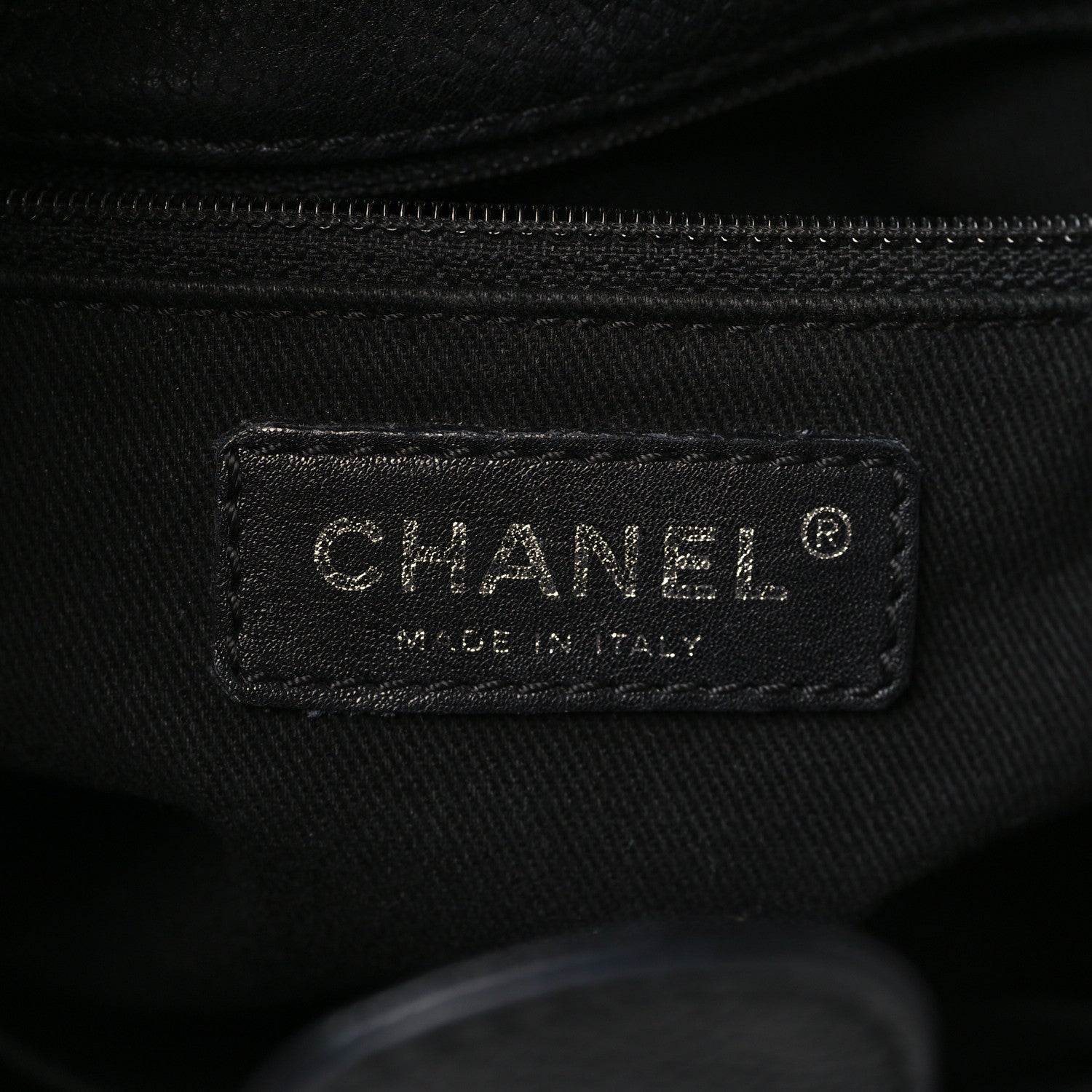 Chanel Caviar Quilted Petit Shopping Tote PST Black 6 of 9
