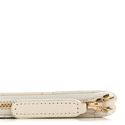 Chanel Caviar Quilted Small Cosmetic Case White 10 of 12