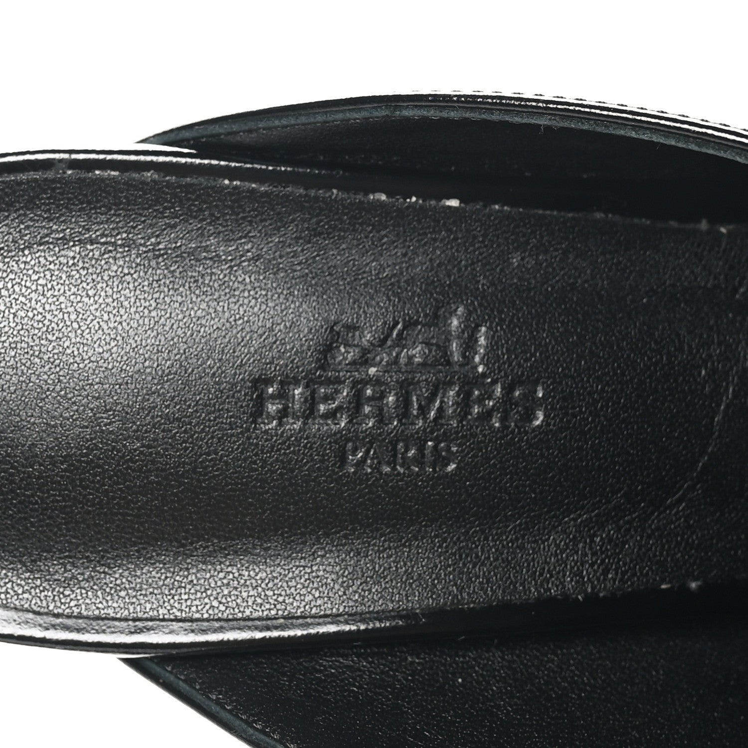 Hermes Calfskin Womens Flore 60 Mules 38 Black 9 of 18